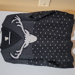 J Crew Reindeer nylon/wool sweater